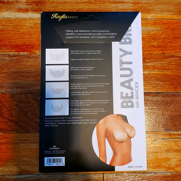 Strapless Backless: Sticker Bra. - Picture 2 of 2